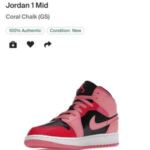 Air Jordan 1 coral pink mids